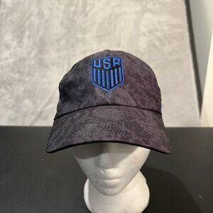 Nike USMNT Soccer Hat Men's One Size Adjustable Gray Heritage 86 Cap